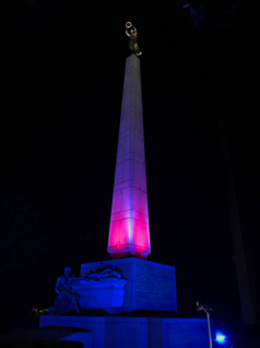 Illumination der Gelle Fra  in Luxembourg